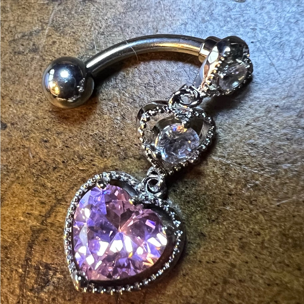 Reverse Heart Belly Ring